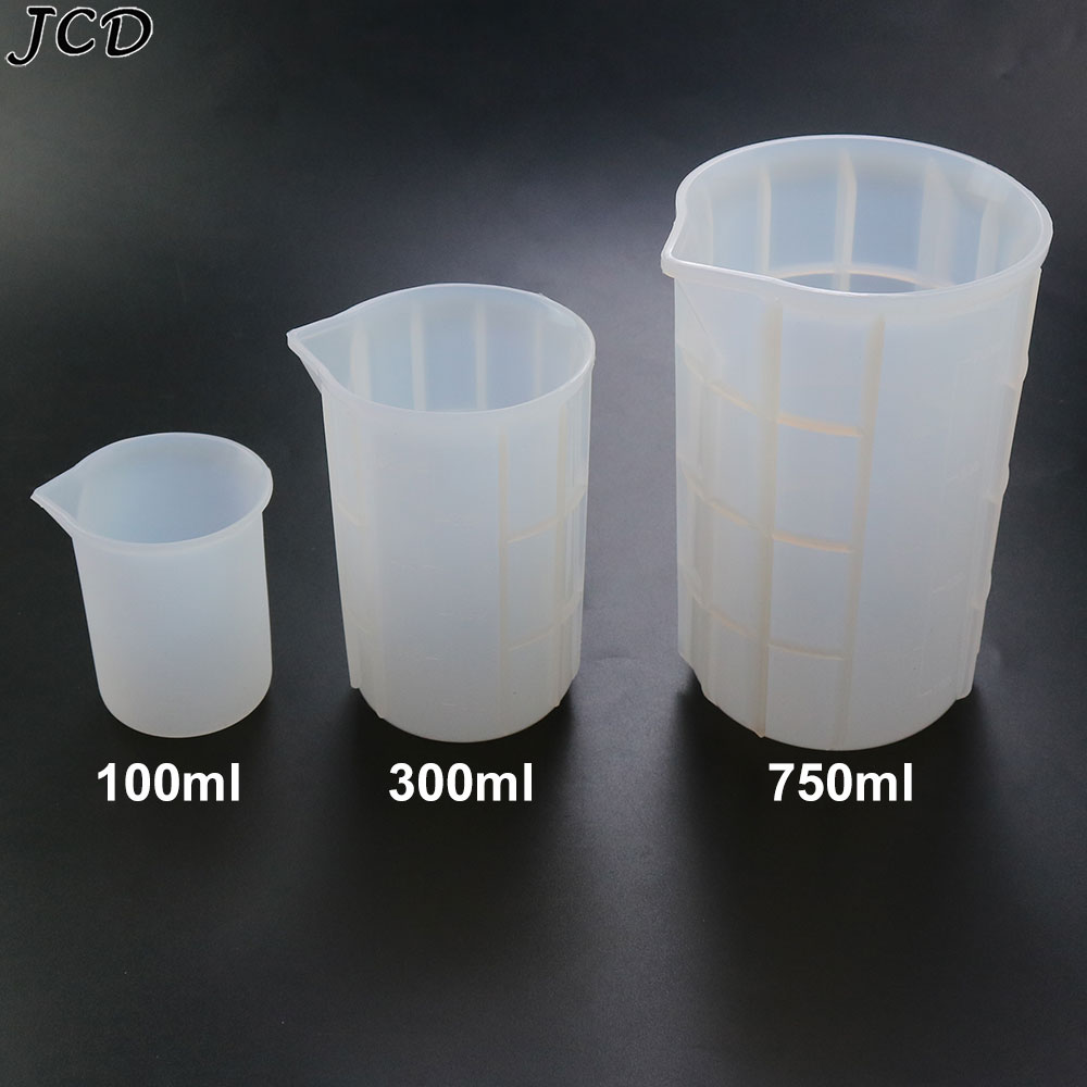 Resin Mixing Cup - JCD 100ML/300ML/750ML silikon ölçüm kabı ölçekli