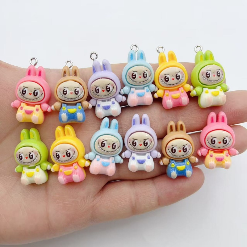Resin Art Diy Kit - 10 adet Kawaii Tavşan Çilek Evi