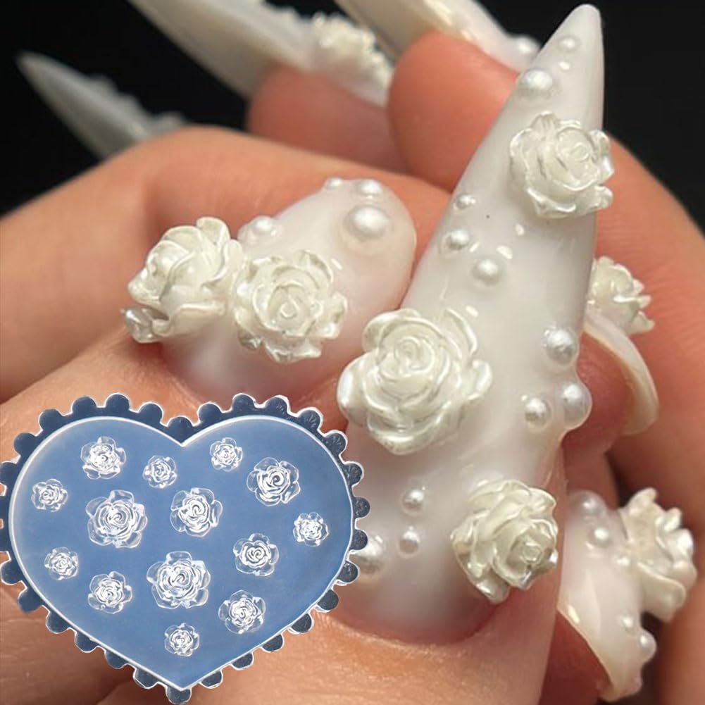 Resin Art Templates Free - 3D Çiçek Tırnak Kalıpları Silikon Tırnak