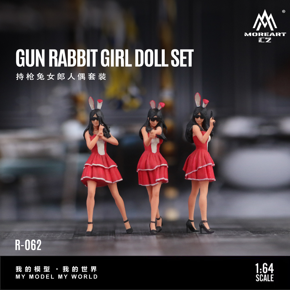 Resin Art Gift - Daha Fazla Sanat 1:64 Tavşan Kız