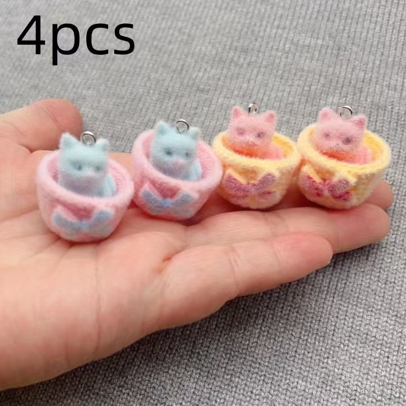 4 adet 3D peluş reçine kedi ko - Resin Art Diy Kit incelemesi ve fiyatı
