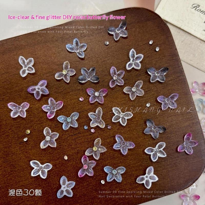 Parlak 3D Simli Tırnak Süsleri - Resin Art Using Flowers incelemesi ve fiyatı