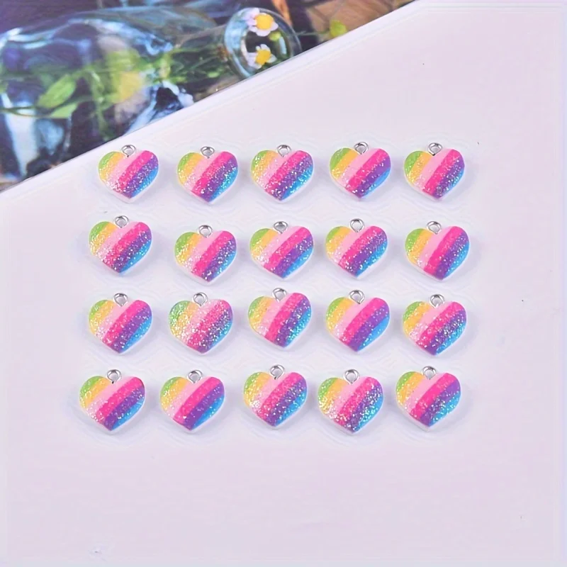 10 adet renkli kalp reçine tak - Resin Art Diy Kit incelemesi ve fiyatı