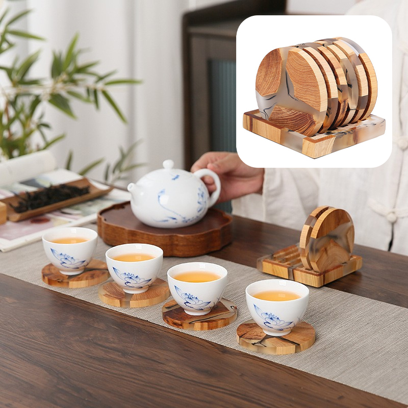 6'lı Mürekkep Desenli Çay Finc - Resin Mixing Cup incelemesi ve fiyatı